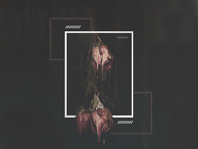 -D3ATH- album artwork black clean death grain gray minimalist noise rose simple