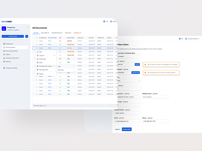 Legal invoice management with a web-based invoicing system