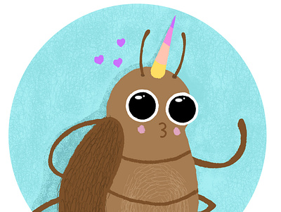 Uniroach art bug cute design illustration roach sticker uniroach