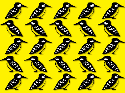 Birdz animal bird illustration pattern print wallpaper