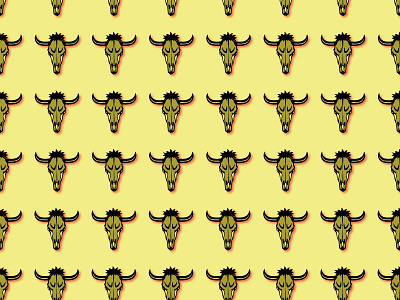 Skulls 3d cutout graphic design illustration layers pattern wallpaper