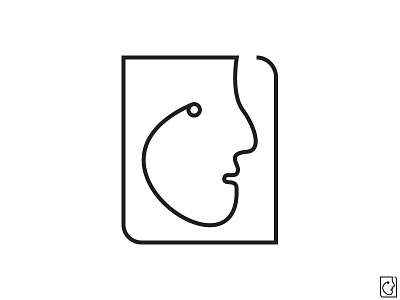 Face #7 brand face identity logo mark symbol