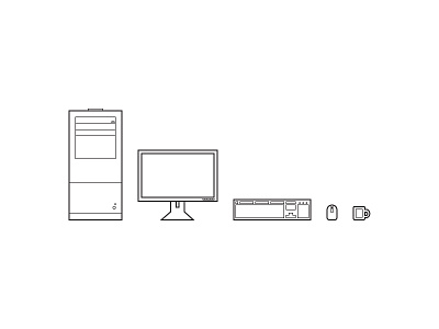 Desk Icon Set