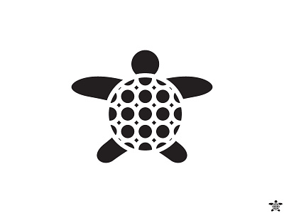 Turtle animal icon line logo mark shape symbol