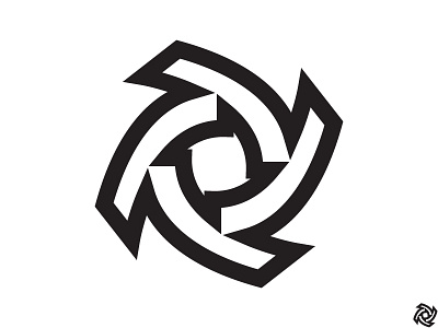 Spiral art graphic icon line logo mark shape