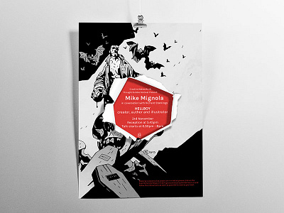 Creative Networks Concept black and white poster spot colour
