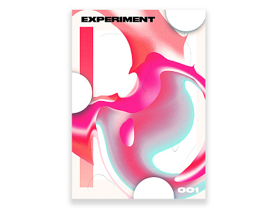 Experiment 001 abstract gradient poster