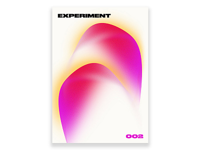 Experiment 002 abstract gradient poster