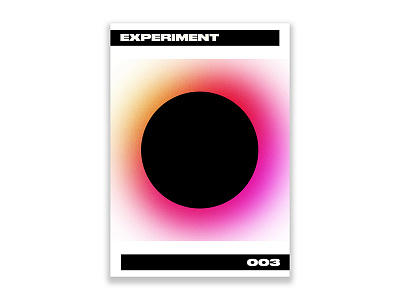 Experiment 003 abstract gradient poster