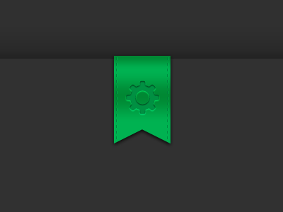 Green Ribbon app green gui icon ios ipad iphone ribbon settings ui volverise