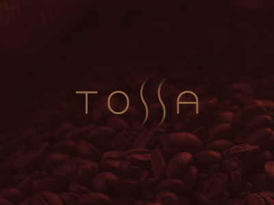 Tossa branding brown cafe coffee identity logo store tossa type typography