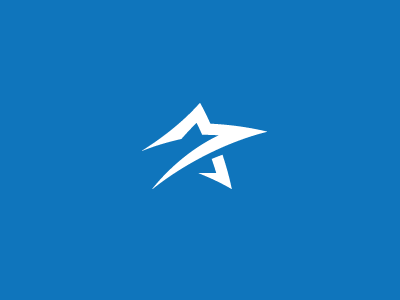 Star blue branding eurostocker icon identity logo mark star symbol volverise