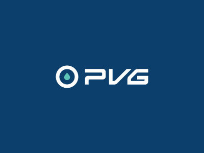 PVG branding fittings identity industrial liquid logo pvg type typography valve volverise water
