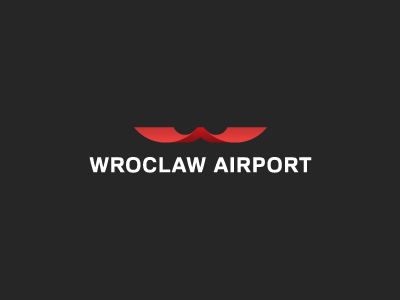 Wroclaw Airport airport bird branding fly icon identity logo mark plane sign volverise wroclaw