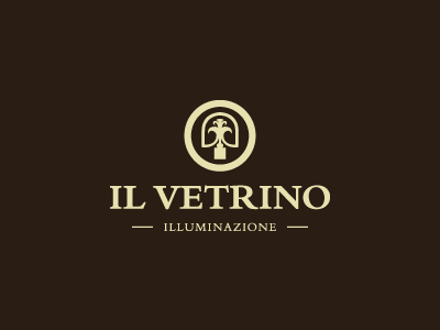 Il Vetrino branding identity il vetrino italy lamp light logo mark sign volverise