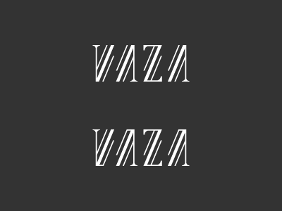 Vaza custom lettering logo pawlowski type typography vaza volverise