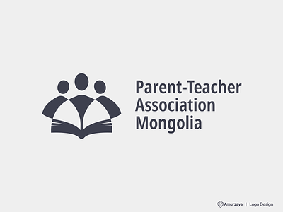 Parent-Teacher Association Mongolia_logo association children education flat logo logo design organization parent people teacher
