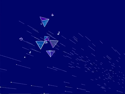 Flying crystals in 3D environment abstract blue computational art crystals flying gems glass interactive interactive design java processing testing video