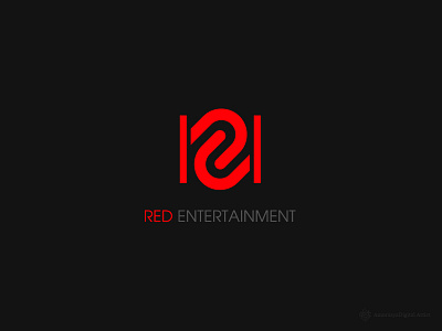 RED entertainment logo entertainment fire logo red