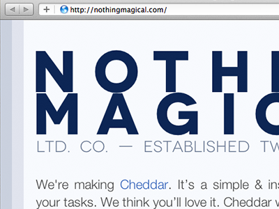 Placeholder Site coming soon nothing magical placeholder