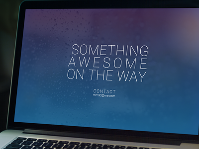 Something awesome on the way design homepage landing page under construction video video background web design website