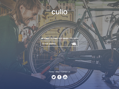 Culio background branding gradient landing startup web design website