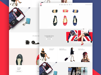 Shoes ecommerce website [draft] background clean ecommerce flat photos shop ui design uxdesign website
