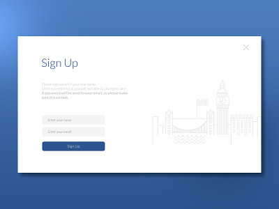 Signup page basic clean design form signin signup simple theme ui user interface webdesign