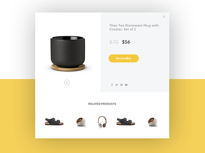 Product Page Popup checkout clean design online page popup product shopping simple store