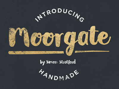 Moorgate brush script font