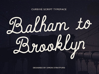 Balham To Brooklyn font font typeface xprocrastinationcontest
