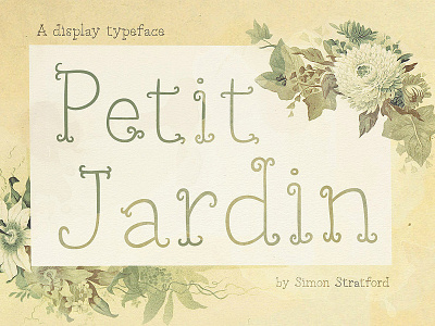 Petit Jardin Font decorative font free french handwriting handwriting font typeface
