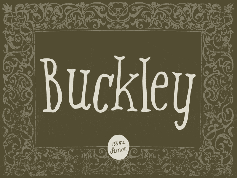 Buckley Font buckley display font hand drawn handmade serif typeface