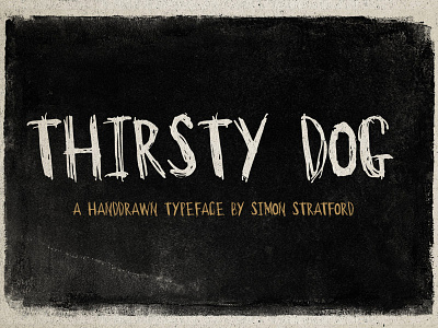 Thirsty Dog font