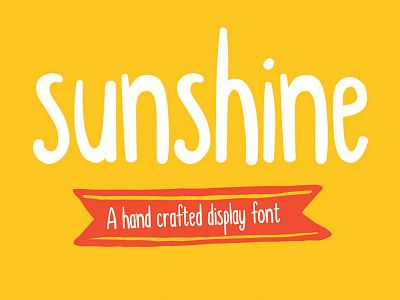 Sunshine Font font free handmade typeface