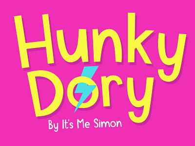 Hunky Dory font bold font display font free fun typeface
