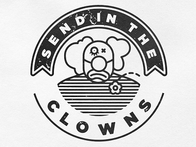 Send In The Clowns clown illustration vector