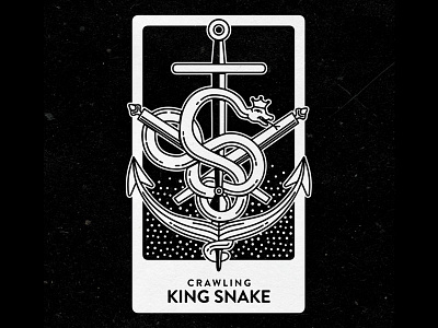 Crawling King Snake card illustration illustrator king snake snake vector art