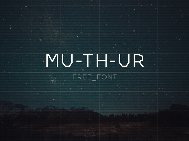 MU-TH-UR Free Font muthr typeface free font