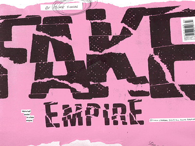 Fake Empire Font display font grunge typeface
