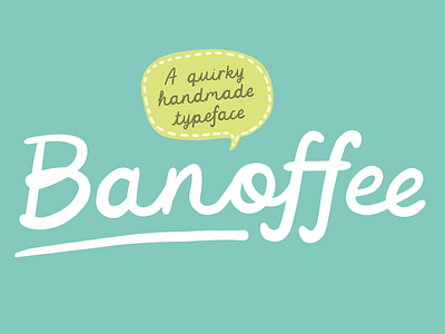Banoffee Font cursive font fun handmade handwriting lettering playful script typeface