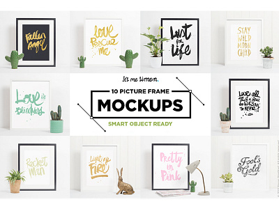 10 Picture Frame Mockups