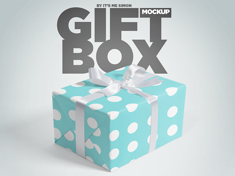 Download Gift Box Mockup by simon stratford | Dribbble | Dribbble