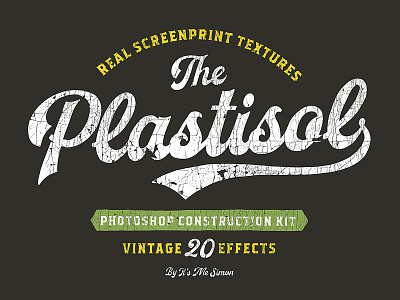 Plastisol Vintage Effects cracked ink photoshop plastisol texture vintage