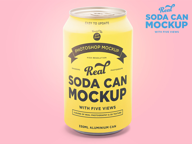 Download Tin soda can mockup by simon stratford | Dribbble | Dribbble