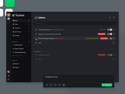 Tasklet | Task Management App