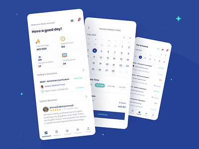 Personalized Learning App app clean dashboard design minimal ui ux web