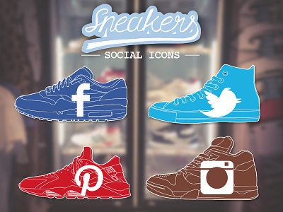 Sneakers Social Icons
