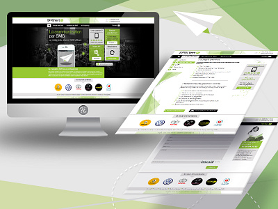 // Webdesign Sms Vert Pro // agency flat design ui design ux design webdesign