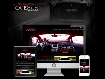// Webdesign Responsive Cars Club // car digital homepage ipad iphone landing page luxury redesign responsive ui ux